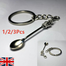 1-3X Mini Key Spoon - Detachable Charm - Little Tiny Crown Spoon Keyring Thing