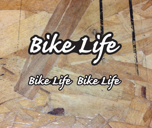 Bike life decal script - bike, sticker