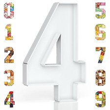 Cardboard Number for