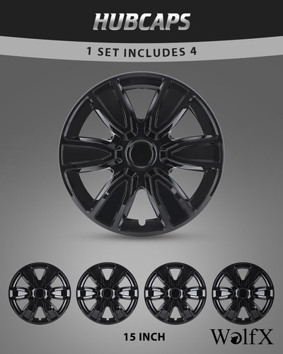 Set 4 black lacquer - 15",