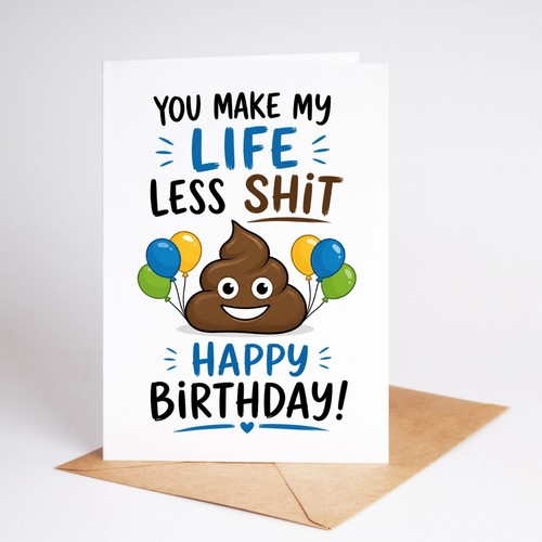 Funny birthday card rude - funny,