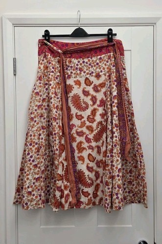 Pomodoro boho maxi skirt pink - pomodoro,