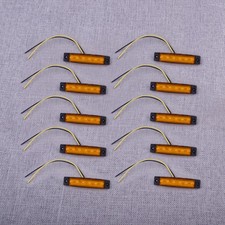 20Pcs Yellow 12V 6 LED Side