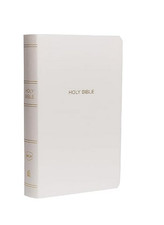 Holy Bible White Bible King James Version Leather Imitation
