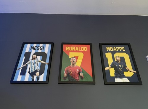 Football wall prints messi - x,