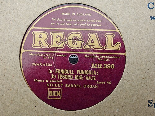Street barrel organ - barrel,