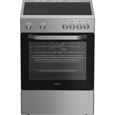 Hotpoint H6V5KMX/UK 60cm Free Standing Electric Cooker with Ceramic Hob