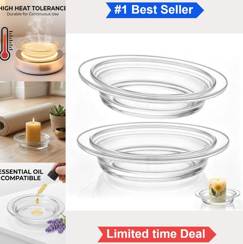 Glass wax melt warmer dish - melt,