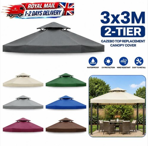 3x3m tier waterproof - 3x3m, 2-tier