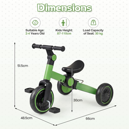Toddler bike kids - 5-in-1,