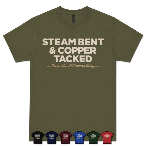 Steam bent copper tacked - steam,