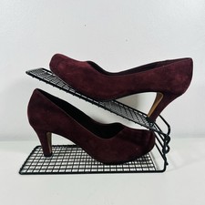Clarks Shoes UK 6.5 D Burgundy
