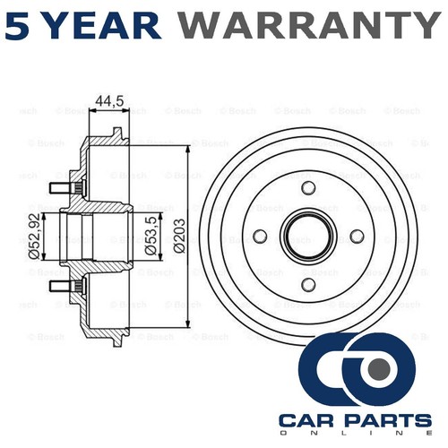 Brake drum rear cpo - 2x,