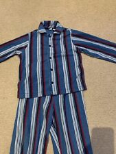 GAP Boys Pyjamas Age 5 -  Fleece Striped, Blue, Red, White