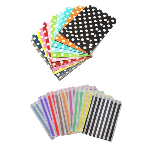 Paper bag polka - dot, stripe