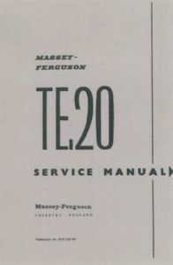 Ferguson tractor te20 workshop - ferguson,