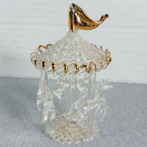 Vintage spun glass horse - vintage,