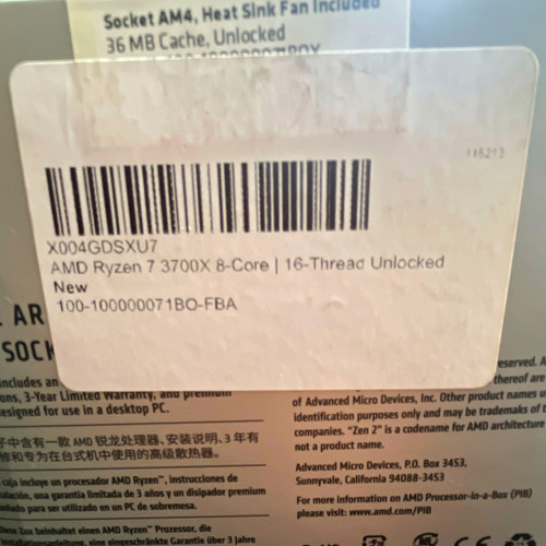 Amd ryzen 3700x core - amd, 8-core