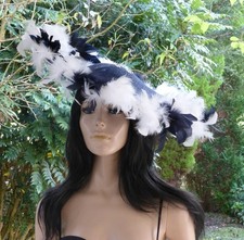 Navy Blue/White /Large