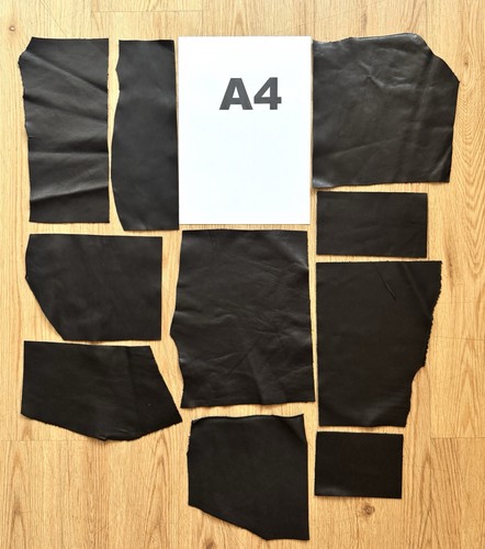 Black soft leather 1 5mm - soft, 1.3