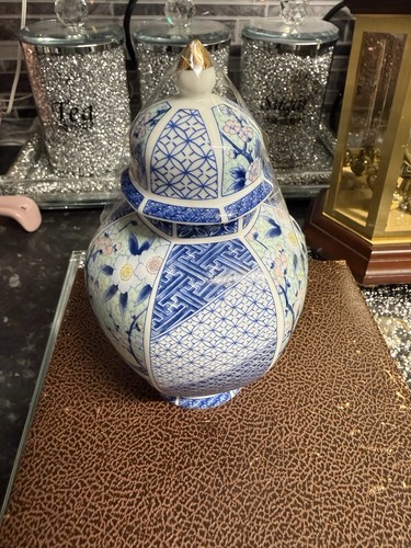 Handpainted blue white - handpainted,