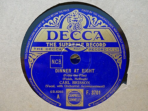 Carl brisson dinner - -,