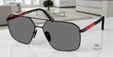 PRADA LINEA ROSSA PS A50S 1BO02G Mt Black Grey Polarized 60 mm Men's Sunglasses