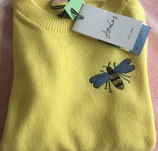 JOULES EMBROIDERED YELLOW BEE 🐝TUNIC JUMPER AGE 7/8 YEARS BRAND NEW,IDEAL GIFT