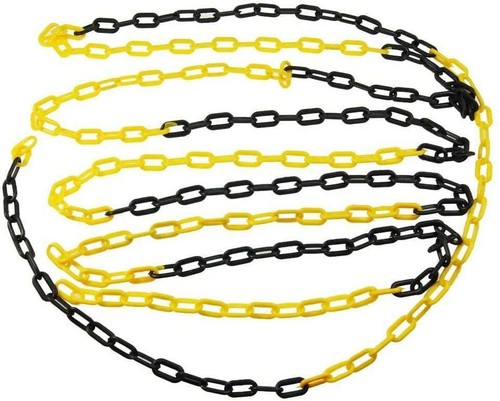 Black yellow barrier plastic - &,