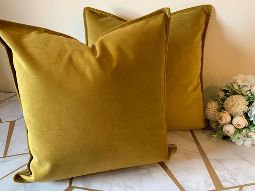 Plush velvet cushion covers - cushion,