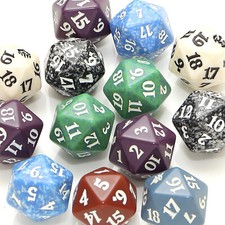 X2 Spindown Life Counter - D20 Dice - Magic the Gathering - 2 random counters