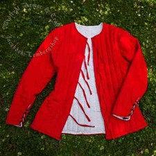 Medieval red gambeson jacket