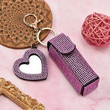 Shiny Lipstick Case Keychain