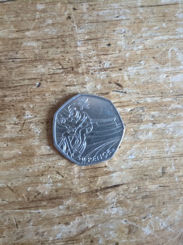 Olympic 50p cycling coin - olympic,