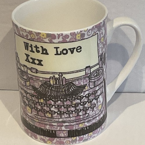 Floral mug with - with, old