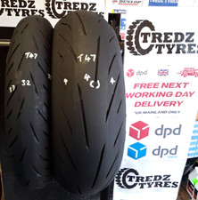 Bridgestone Hypersport  190/55/17 &120/70/17 Motorcycle Tyres Partworn T47