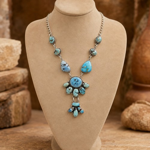 Golden hills turquoise - turquoise, cluster