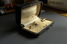 Vintage Tie Pin With Sparkling White/Yellow Stone in Box.