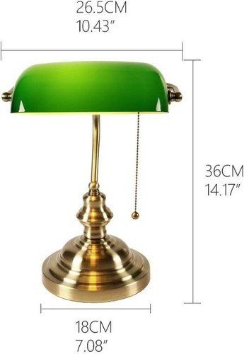 Traditional green banker desk - green,