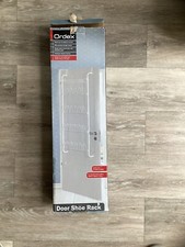 ORDEX metal over door shoe storage rack,white