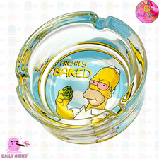 Cartoon Parody Glass Ash Tray Custom Cute Funny Gift Idea - 8.2cm