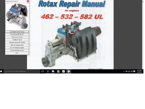 Rotax service overhaul - service,