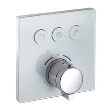 Glass Front Concealed Shower Valve Triple Outlet