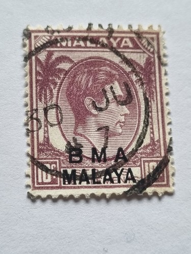 Malaya bma 10c king george - bma,