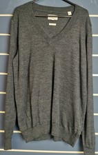 Jack Wills 100% Extra Fine Merino Wool Jumper Grey Sweater Size 8