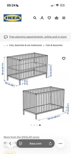Ikea sniglar cot - sniglar,