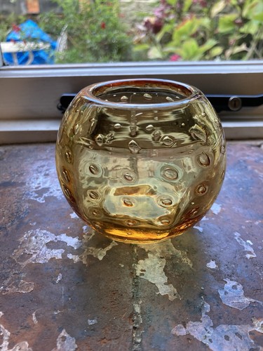 Whitefriars glass amber - whitefriars,