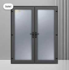PVC French Patio Door Clear