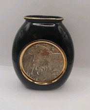 Art Of Chokin Vase Black With