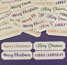 Christmas Card Sentiments Toppers Embellishments Card Making Banners 44 Mixed